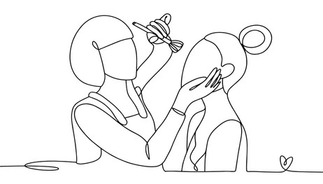 Makeup artist outline